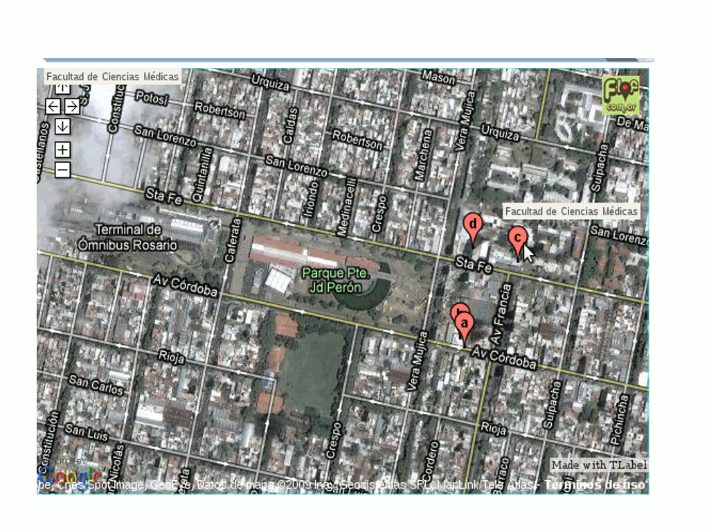 Plano del lugar de la reunión